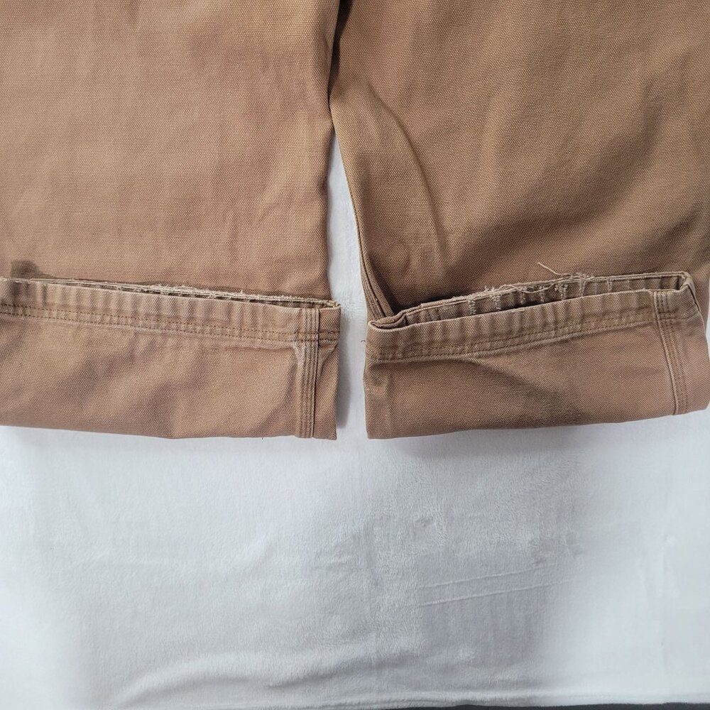 Duluth Trading Co Canvas Utility Double Knee Men's Brown Work Pants 44x30 - Picture 11 of 15